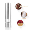 2 in 1 Electric Stainless Steel Pepper Mill Salt Spice Grinder Kitchen Tool