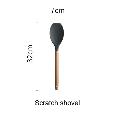Silicone Spatula Heat-resistant Soup Spoon Non-stick Special Cooking Shovel Kitchen Tools